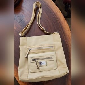 Soft Pale Yellow Shoulder Tignanello Crossbody Bag